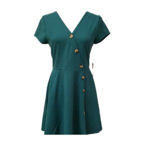 Purple Snow Green Dress Size Large NWT